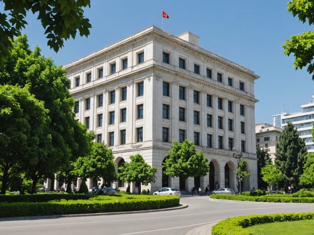 Iconic hotel with historic facade and greenery