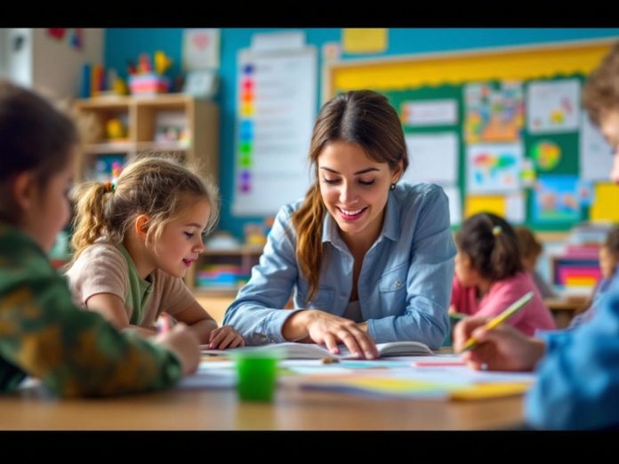 Students in a classroom learning about citizenship education.