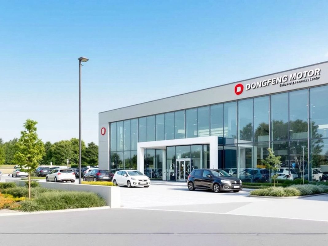 Dongfeng Motor's new center in Slovenia with modern design.