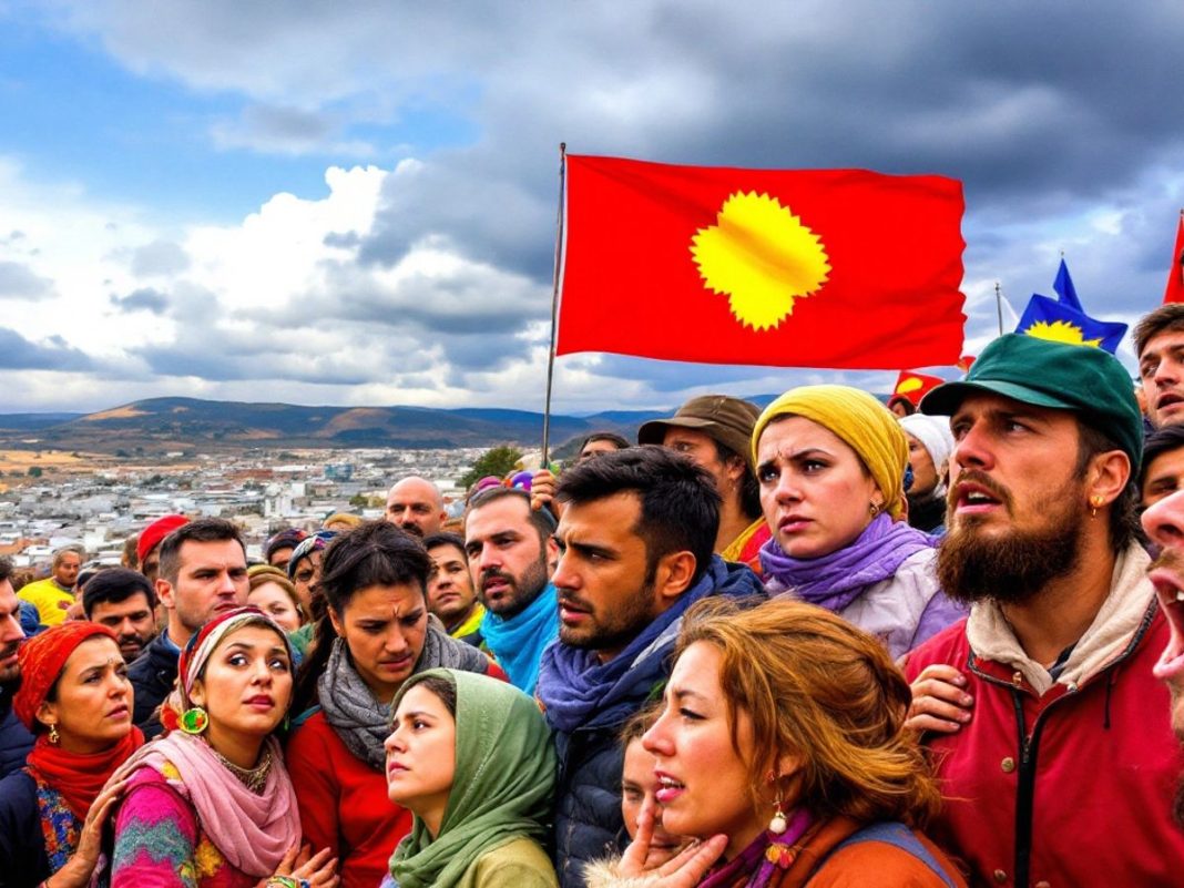 People in Northern Kosovo amidst rising ethnic tensions.