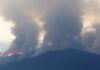 Smoke billows from fiery mountainsides in Montenegro.