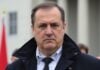 Bosnian Serb leader Milorad Dodik looking sternly.